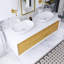 55 po Meuble-lavabo mural élégant avec lavabo en céramique