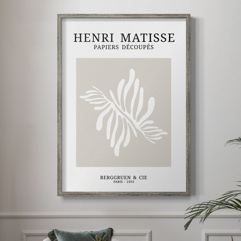 Matisse CDX, reproduction d'art encadrée - bois massif, H 11 po x l 9 po