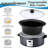 7 Qt. Slow Cooker Electric Programmable Cooker with 20 Count Cooking Liners