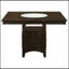 Ensemble repas 9 pièces Tolland brun clair et cappuccino avec rangement spacieux et sièges confortables pour les cuisines modernes-553712337