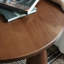 Table basse ronde en bois massif