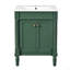 Meuble-lavabo 24 po avec lavabo supérieur, meuble de rangement moderne à 2 niveaux, meuble-lavabo simple, grandes tablettes de rangement-1100863980