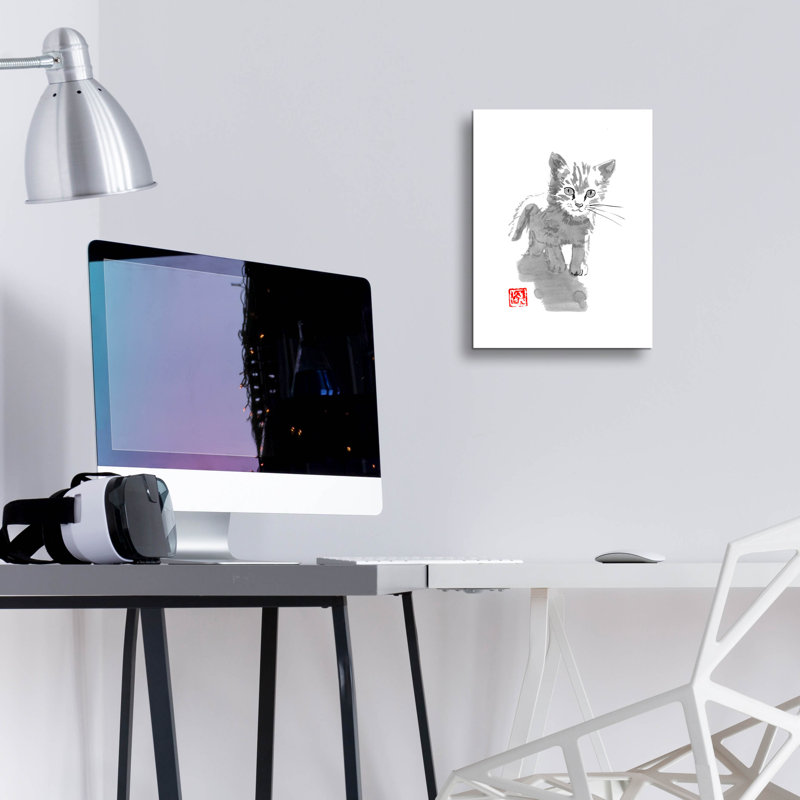 «Little Cat» par Pechane, H 16 po x l 12 po