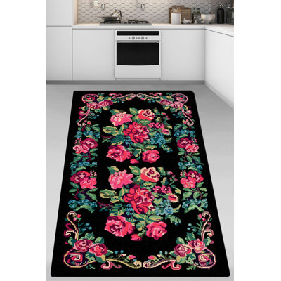 Premium Area Rug (3.3 x 5.9 ft), Soft 100% Polyester, 0.4 in Pile Height | Antibacterial, Non-Slip Underside, Machine Washable | Perfect for Living Room, Bedroom & Dining Room, Stylish & Easy to Clean