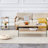 Double Rectangular Coffee Table. The Board Surface Is MDF, With Stickers-423140303