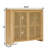 39.4" Mid Century Modern Rattan Sideboard Buffet Cabinet With 2 Outlet Holes, Coffee Bar Wine Bar Credenza, Retro Storage Cabinet For Entryway, Hallway, Living Room, Kitchen, Dining Room, Natural-1349465363