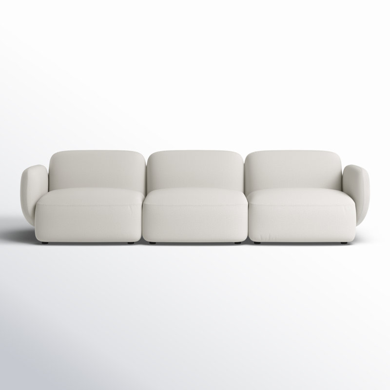 Isles 113'' Upholstered Sofa, Mellow Ivory Chenille