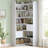  75.1"H Modern Adjustable Bookcase - Open & Closed Storage, L-Shaped or Straight, for Living Room, Bedroom, Home Office,75.1"Hx46.9"Wx9.4"D-1453112664-1453112666