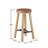 Upholstered Round Wood Counter Stool - Set of 2-982675259
