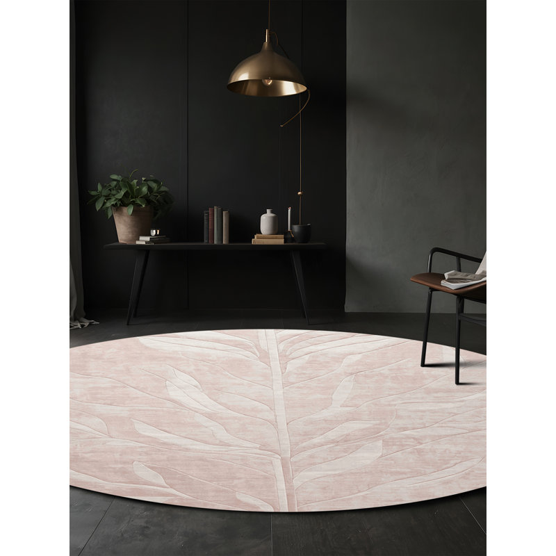 Tapis gris lavable à la machine, Rond 8 pi
