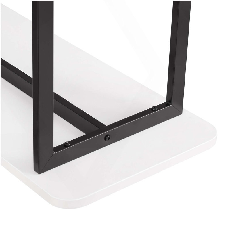 Console Table In White, White