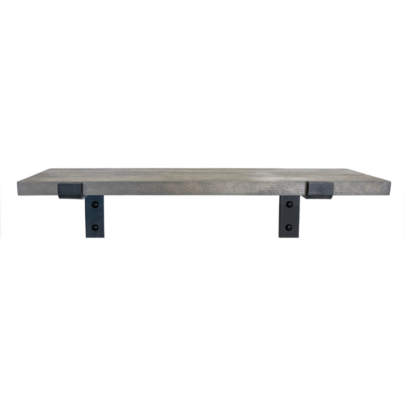 Emerald Lee Poplar Bracket Shelf, 1" H x 34" W x 8" D