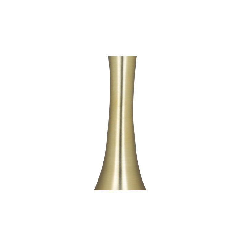 Aunna Steel Top End Table, Plated Gold
