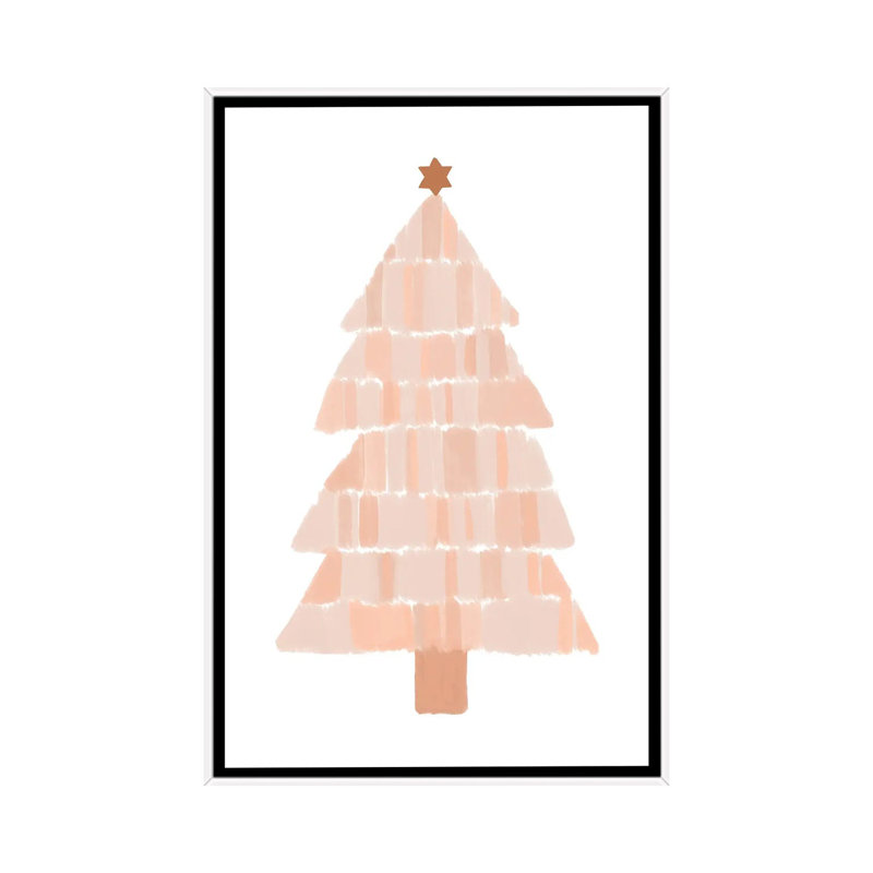 "Arbre de Noël" par Orara studio, reproduction d’art, Toile blanche encadrée, Pas de tapis, H 40 po x l 26 po x P 1,5 po