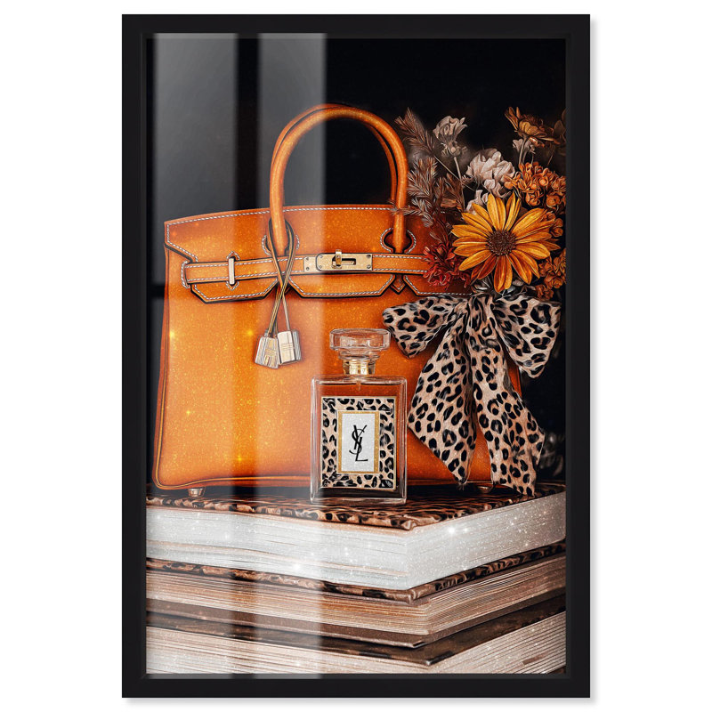 «Leopard Fall Glam» par Art Remedy, Noir, H 16 po x l 11 po