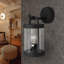Applique murale extérieure blanche moderne, douille E26 pour ampoule de 60 W max (ampoule non incluse), idéale pour entrée, jardin, couloir ou cour.