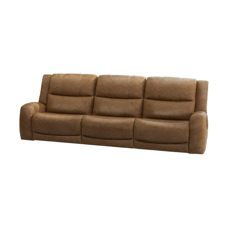 88.4" W Transitional Sofa, Brown