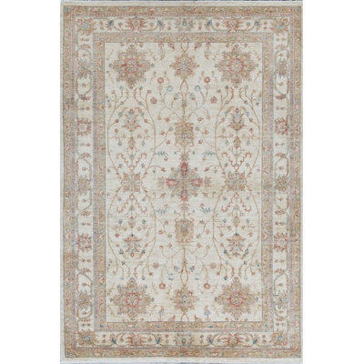 Ziegler Hand-Knotted High-Quality Beige Area Rug
