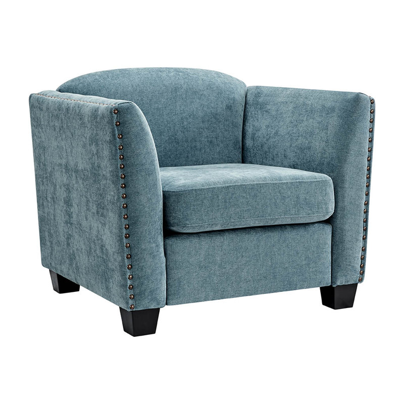 Tilford Upholstered Accent Chair, Teal