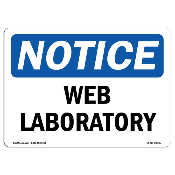 SignMission Osha Notice - Wet Laboratory Sign | Wayfair