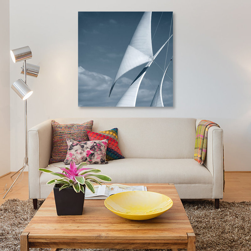 «Sails II» par PhotoINC Studio - reproduction de photo sur toile tendue, H 26 po x l 26 po x P 1,5 po, Toile tendue