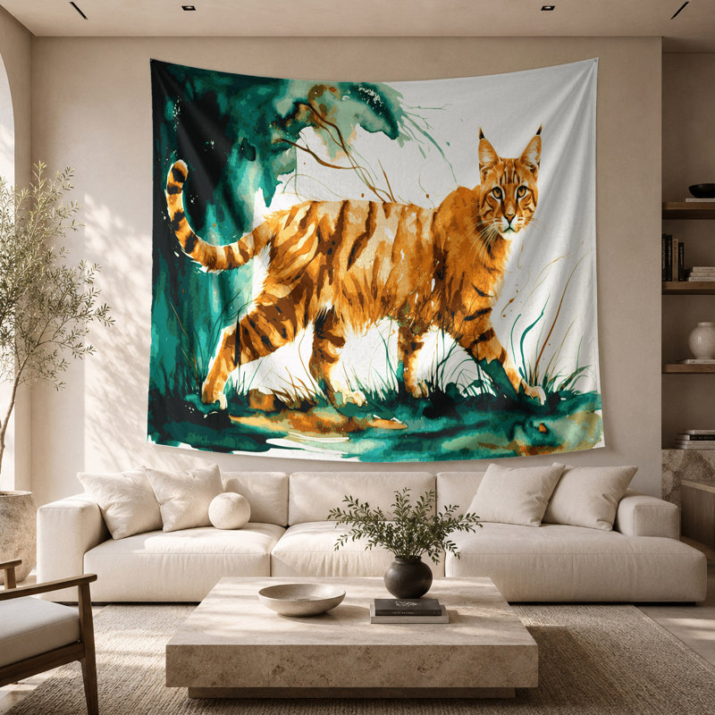 Tapisserie murale «Wildlife», 68 po x 80 po