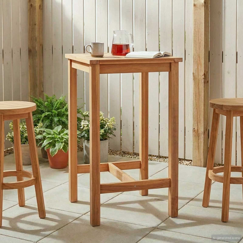 Outdoor Bar Table , cm W cm D, 105cm H x 60cm W x 60cm D