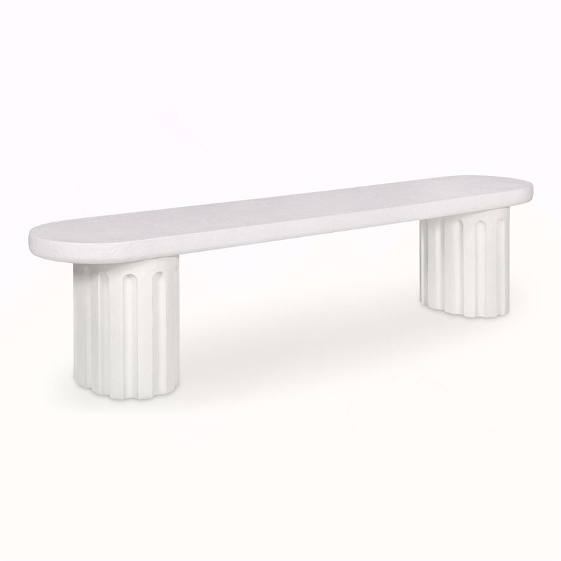 Banc de salle à manger Eris - blanc