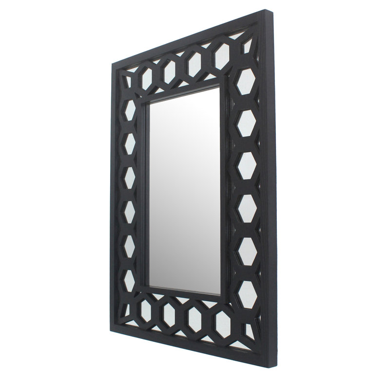 Vibbert Wood Flat Wall Mirror
