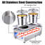 Buffet commercial en acier inoxydable WeChef 1200W