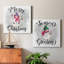 Bonhomme de neige «Merry Christmas» - ensemble de 2 reproductions sur toiles tendues-2079427103