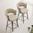 360°Swivel Bar Chairs Set Of 2, Equipped With Soft Cushioned Backrest Counter Stool-925333129