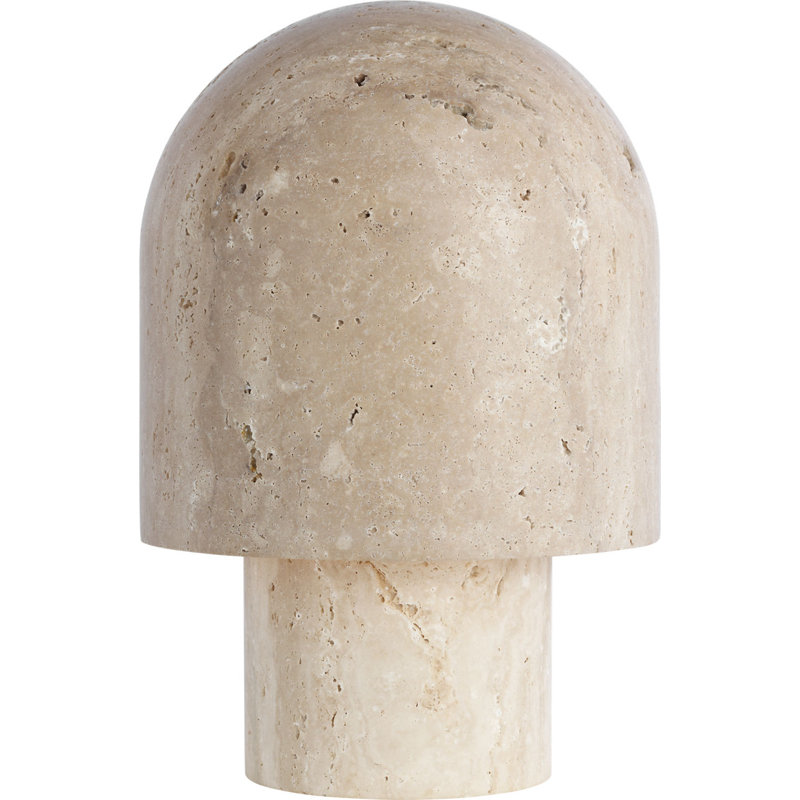 Kennett Small Travertine Table Lamp, Natural Travertine