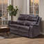 Causeuse inclinable manuelle en similicuir de 61 po Emony-109195893