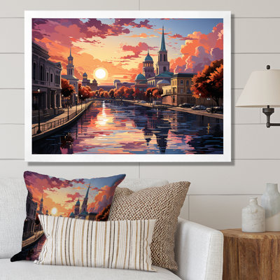 " Canal Cityscape Popart "