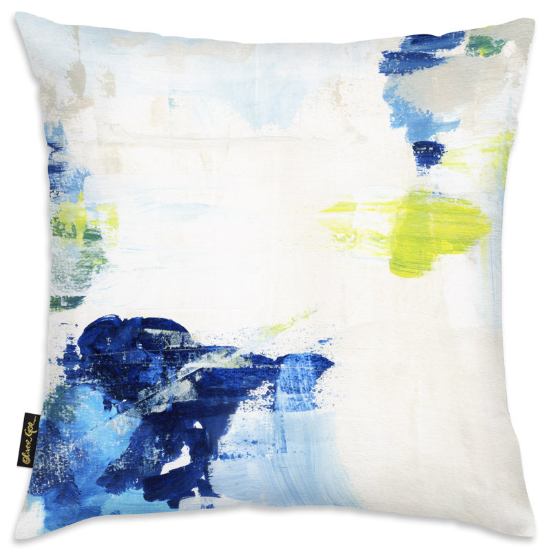 Oliver Gal Abstract Microsuede Throw Pillow