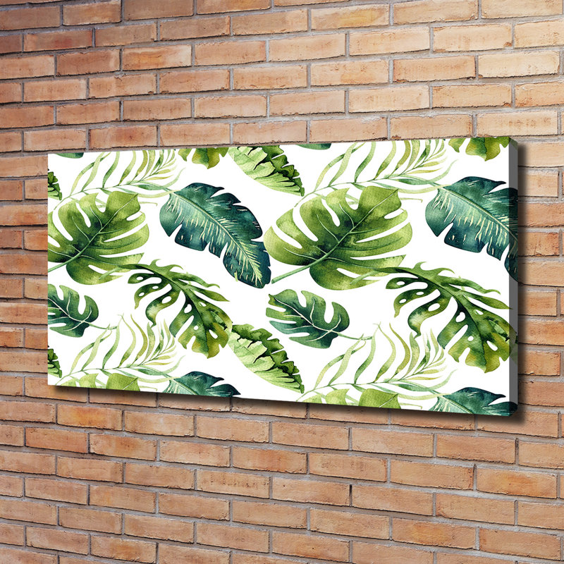 Tropical Leaves - Wrapped Canvas Print