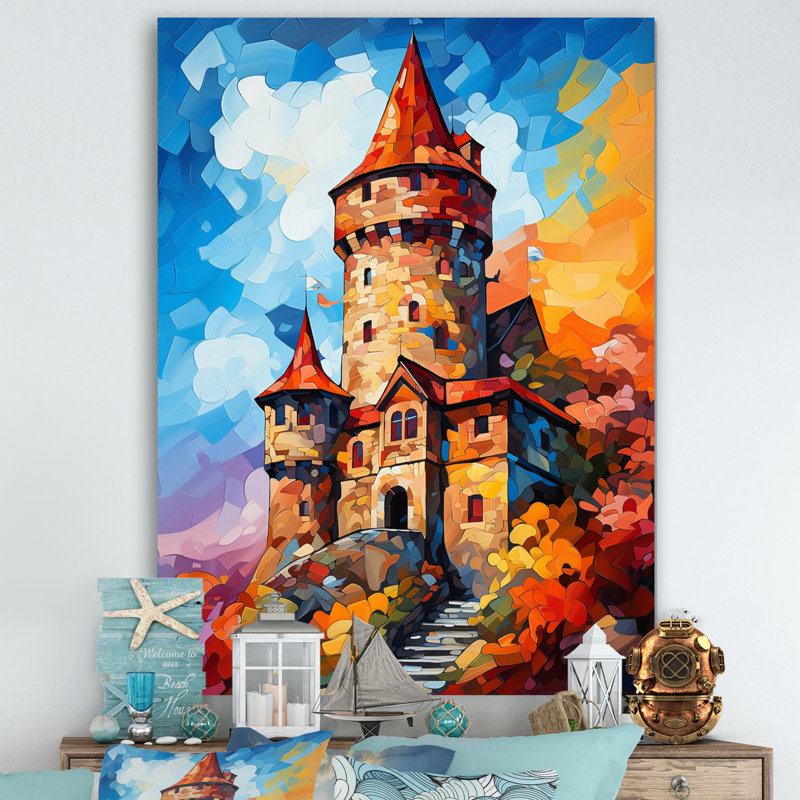 «Beautiful Sunset Over Old», impression sur toile, Toile tendue, H 40 po x l 30 po x P 1,5 po