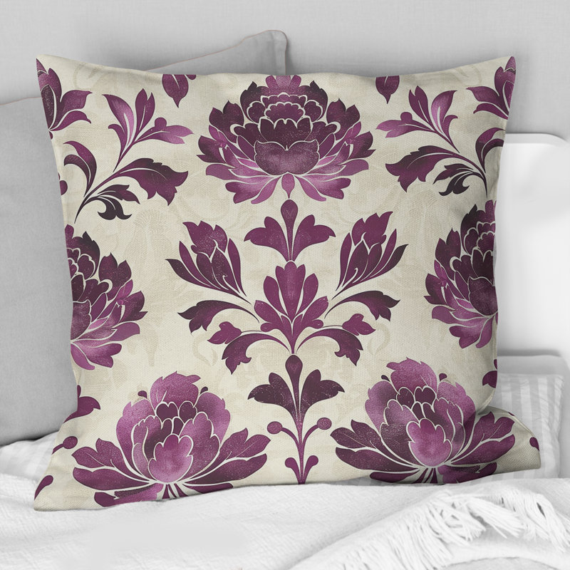 Coussin Floral, H 18 po x H 18 po
