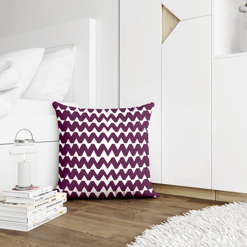 Housse et insert de coussin décoratif en polyester, L 15 po x H 15 po, Mauve