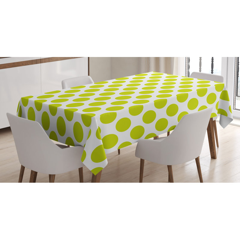 Tablecloth, Polka Dots, 60" W x 84" L Rectangle