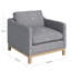 Fauteuil rembourré en duvet d'oie 34,5 po Cami-1498081157