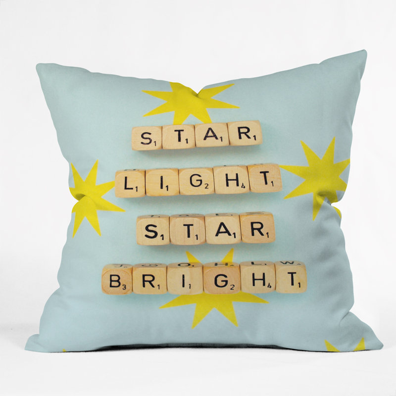 Star Light Star Bright Throw Pillow, 20" x 20"