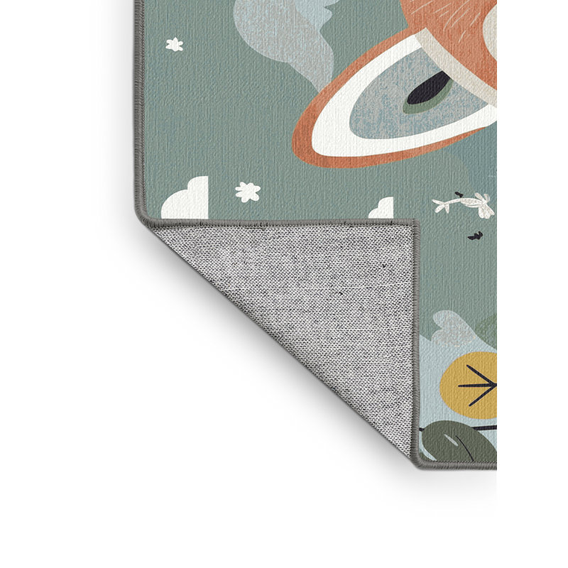 Tapis pour enfants 6 animaux Ginza, Rectangle 4pi x 6 pi