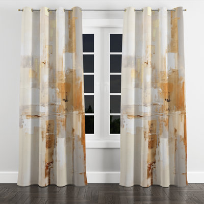 Minimalism Modern Scandinavian Serenity Art II - Modern Scandinavian Blackout Grommet Curtain 1 Panels