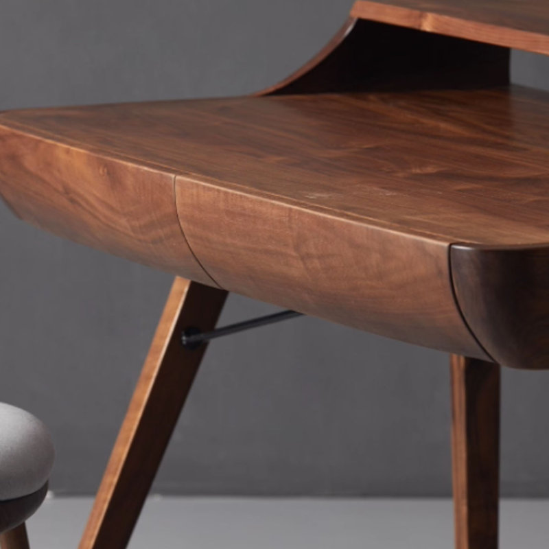 Bureau moderne en bois de noyer noir