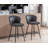 Upholstered Barstool With Footrest-105412415