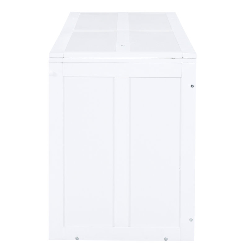 Grand lit de bureau rotatif blanc éclatant - Optimisation de l'espace avec grand lit maniable, Blanc