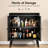 Table With Characteristic, Medieval Sideboard For Hallway And Dining, Black, Wood , 26.95 In Wide, 29.92 High, 14.88 Deep, 38.29 Lb Console Embellishments, Hallway, Dining Room,-432668105