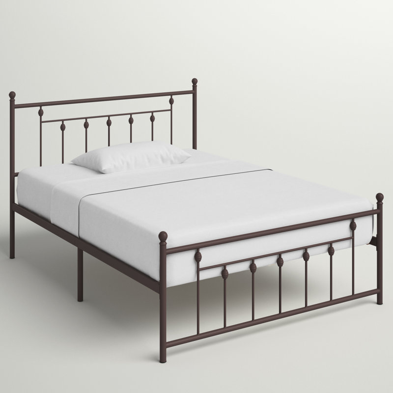 Alderson Metal Open-Frame Bed, Queen, Copper Brown